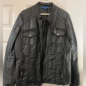 Faux leather jacket!